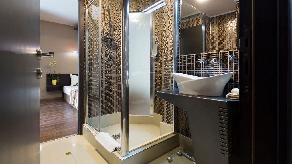 Bath to shower conversion carried out in a bathroom in Bradenton, FL