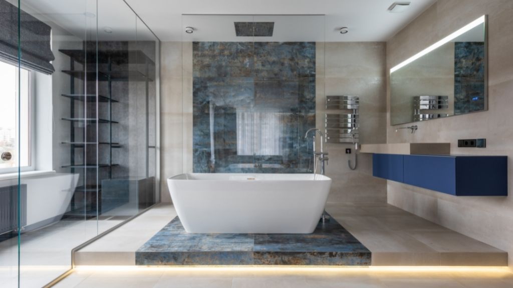Bathtub installed in a new bathroom remodel in Bradenton, FL